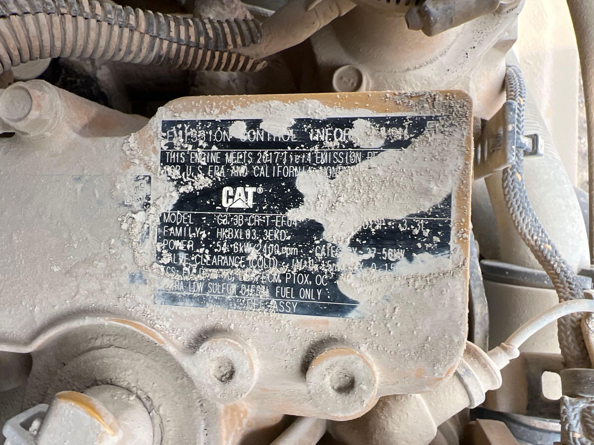 CAT 289D RUBBER TRACKED SKID STEER SN:TAW08590 powered by Cat diesel engine, equipped with EROPS,