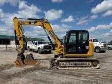2017 CAT 308E2CR HYDRAULIC EXCAVATOR SN:FJX08938 powered by Cat diesel engine, equipped with Cab,