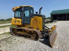 2017 JOHN DEERE 550K CRAWLER TRACTOR SN:1T0550KKEHF316358 powered by John Deere diesel engine,