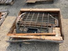 HEA FORESTRY DOOR GUARD, fits CAT D SERIES SKID STEER