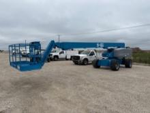 GENIE S85 BOOM LIFT SN:8143 4x4, powered by Deutz diesel engine, equipped with 85ft. Platform