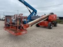 JLG 600S BOOM LIFT SN:300150186 4x4, powered by diesel engine, equipped with 60ft. Platform height,