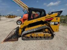 2018 CAT 299D2 RUBBER TRACKED SKID STEER SN:FD204062 powered by Cat diesel engine, equipped with