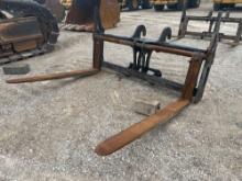 CAT FULL FRAME FUSION FORKS RUBBER TIRED LOADER ATTACHMENT