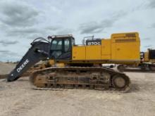2021 JOHN DEERE 870GLC HYDRAULIC EXCAVATOR SN:1FF870GXHLF890098 powered by Isuzu diesel engine,