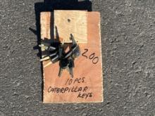 NEW (10) CATERPILLAR KEYS NEW SUPPORT EQUIPMENT