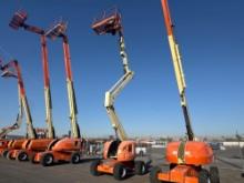 JLG 450AJ BOOM LIFT SN:114693 4x4, powered by diesel engine, equipped with 45ft. Platform height,
