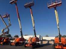 JLG 400S BOOM LIFT SN:300111596 4x4, powered by diesel engine, equipped with 40ft. Platform height,