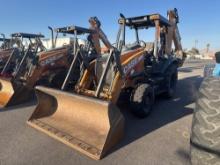 2020 CASE 580N TRACTOR LOADER BACKHOE SN:770117 4x4, powered by diesel engine, equipped with OROPS,