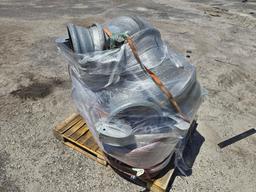 PALLET OF 12IN. HOSES & COUPLERS SUPPORT EQUIPMENT