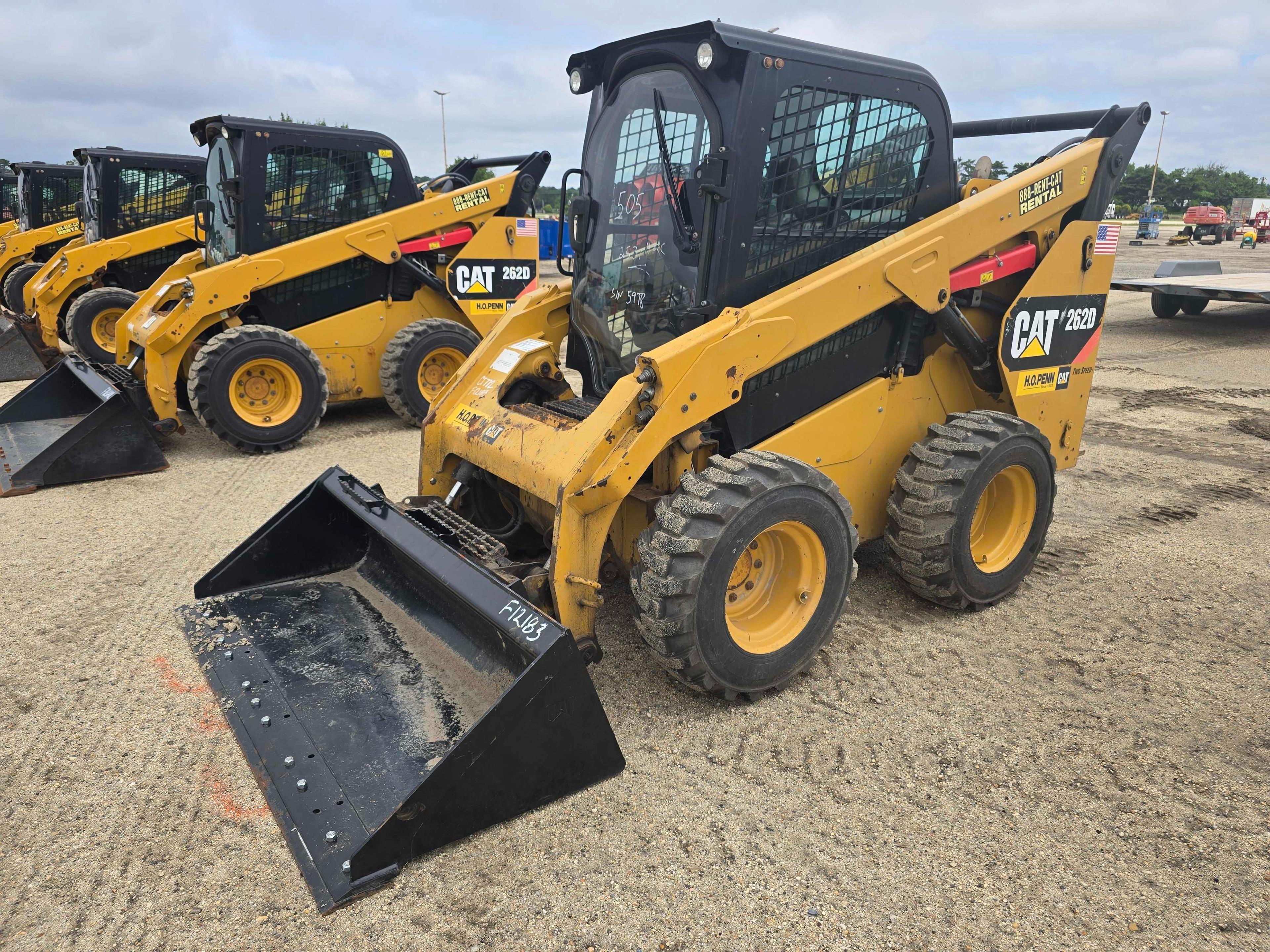 2016 CAT 262D SKID STEER SN:DTB05978 powered by Cat diesel engine, equipped with EROPS, air, heat,