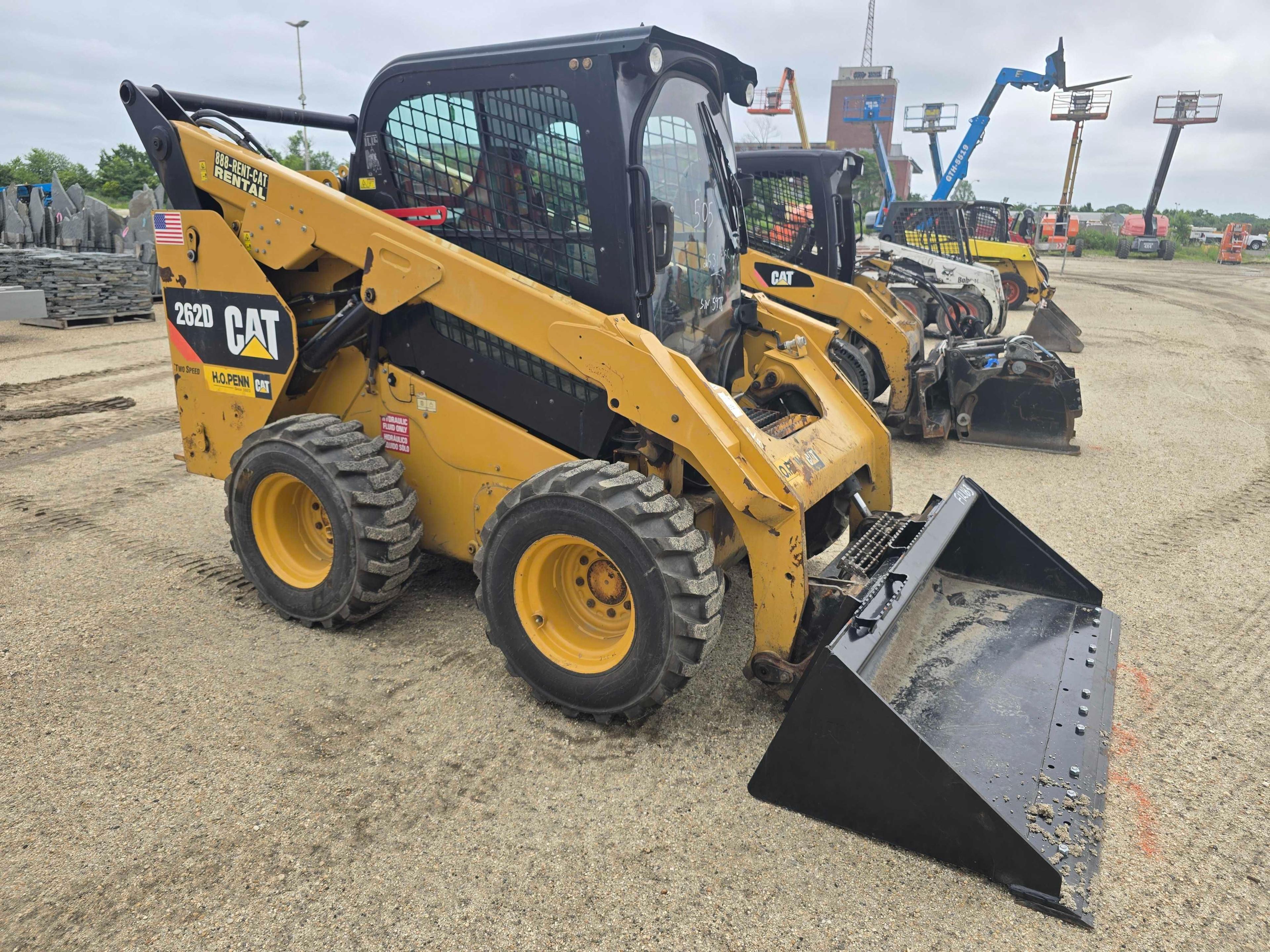 2016 CAT 262D SKID STEER SN:DTB05978 powered by Cat diesel engine, equipped with EROPS, air, heat,