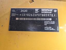 2016 CAT 262D SKID STEER SN:DTB05978 powered by Cat diesel engine, equipped with EROPS, air, heat,