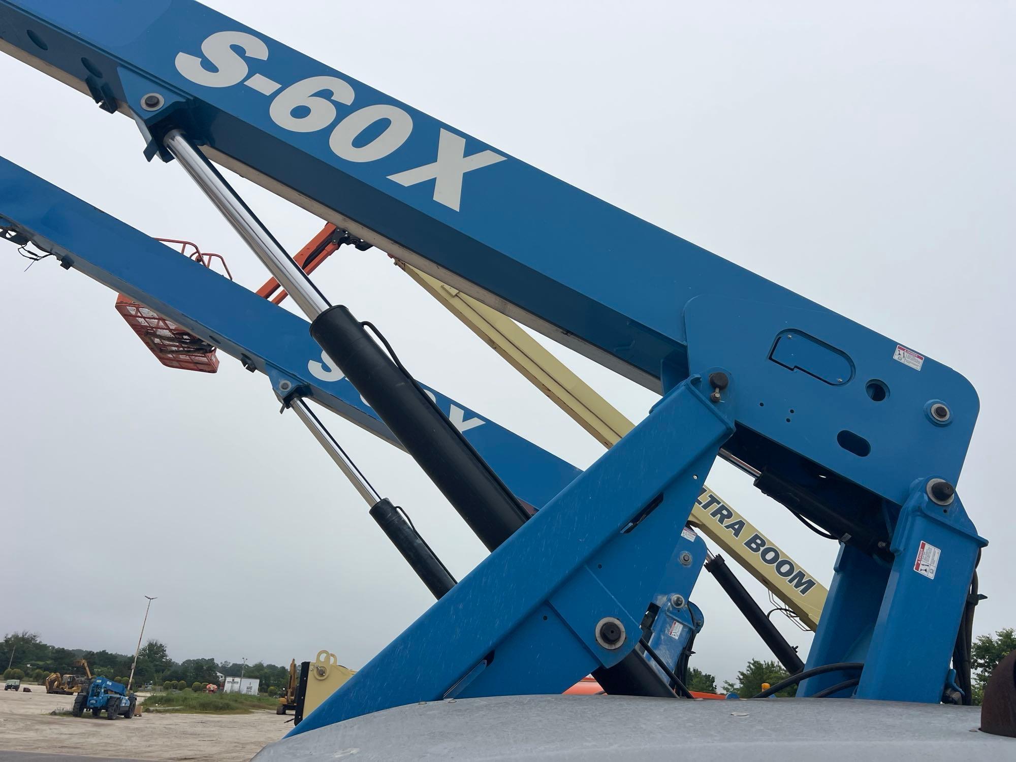 2016 GENIE S-60X BOOM LIFT SN:S60X16H-35534 4x4, powered by diesel engine, equipped with 60ft.
