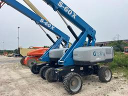 2016 GENIE S-60X BOOM LIFT SN:S60X16H-35534 4x4, powered by diesel engine, equipped with 60ft.
