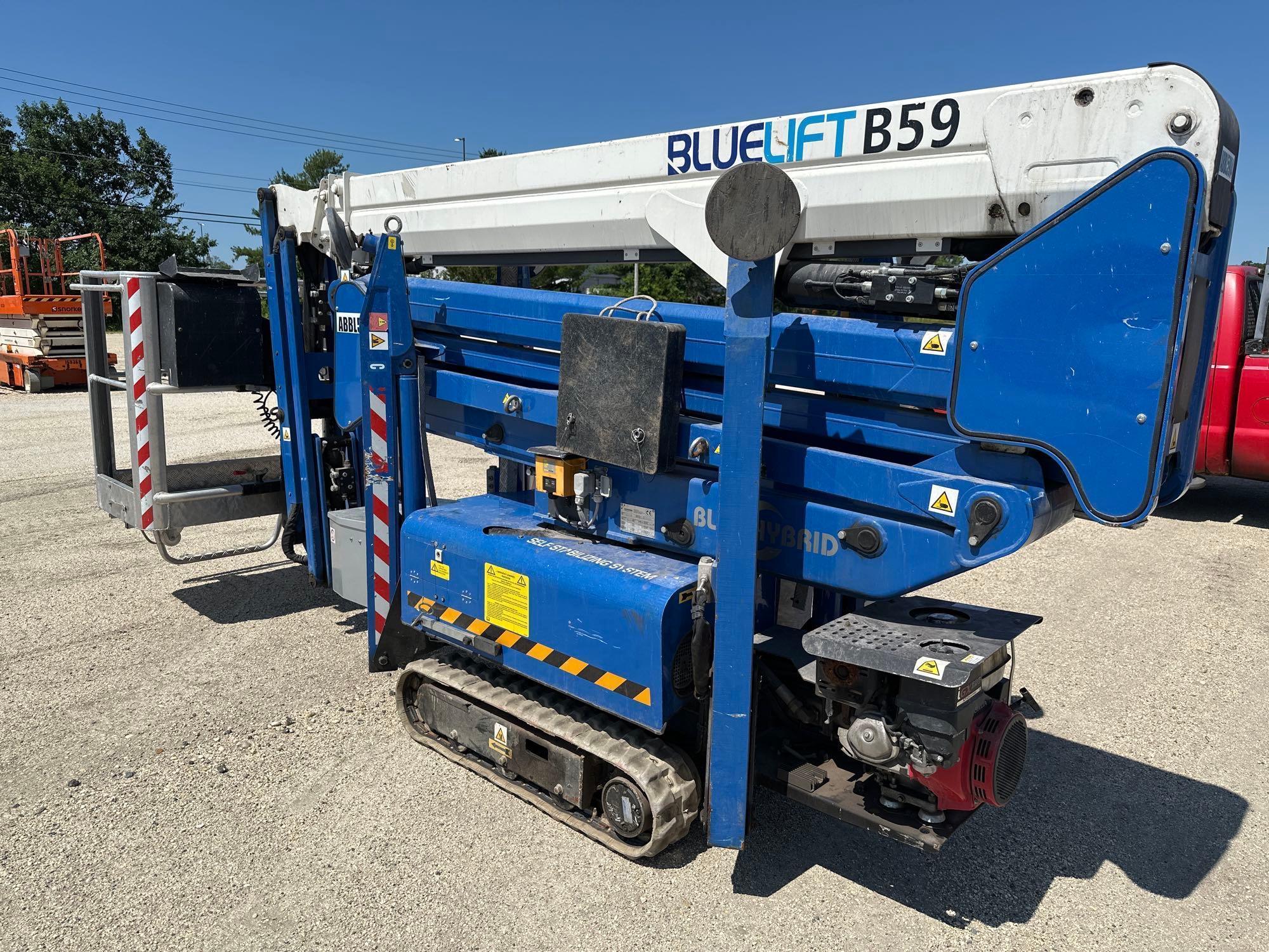 2016 BLUE LIFT B59 BLUE HYBRID SA18HB TRACKED BOOM LIFT SN:21763 electric powered, equipped with