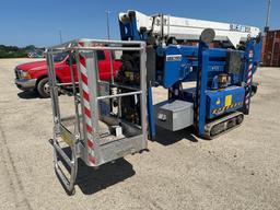2016 BLUE LIFT B59 BLUE HYBRID SA18HB TRACKED BOOM LIFT SN:21763 electric powered, equipped with