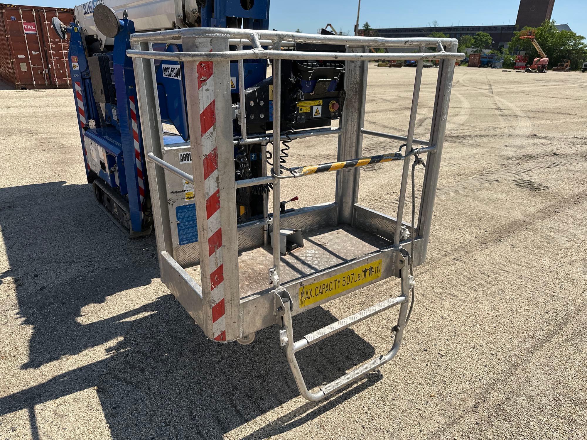 2016 BLUE LIFT B59 BLUE HYBRID SA18HB TRACKED BOOM LIFT SN:21763 electric powered, equipped with