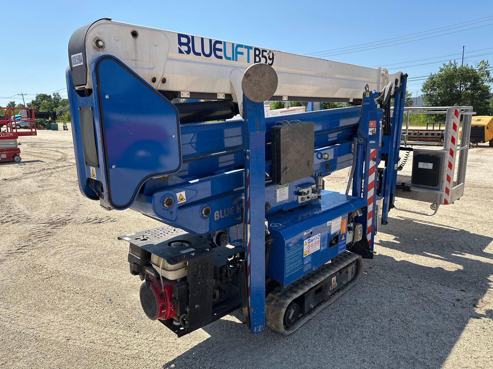 2016 BLUE LIFT B59 BLUE HYBRID SA18HB TRACKED BOOM LIFT SN:21763 electric powered, equipped with
