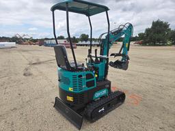 NEW AGT QH12R HYDRAULIC EXCAVATOR SN:3090318 powered by 420cc gas engine, equipped with OROPS,