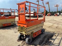 2018 JLG 2032ES SCISSOR LIFT SN:200264138 electric powered, equipped with 20ft. Platform height,
