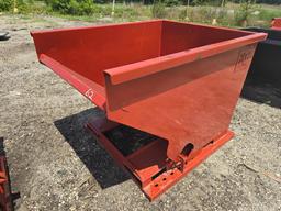 NEW 2 CUBIC YARD SELF DUMPING HOPPER SCRAP RECYCLING EQUIPMENT 4,000lb capacity.