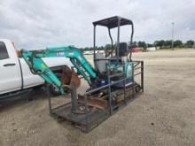 IHI 15NX HYDRAULIC EXCAVATOR powered by diesel engine, equipped with OROPS, front blade, auxiliary