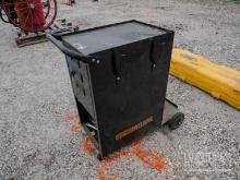 ROLLING 2 DRAWER WELDING CART WITH MISC. CONTENTS SUPPORT EQUIPMENT.