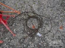 (5) 12' CABLE SLINGS, 1/4IN. & 3/8IN. SUPPORT EQUIPMENT.