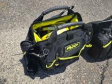 2" X 27' TUFF TOW RATCHET STRAPS W/ 14" PROFESSIONAL TOOL BAG ( 4 PCS) NEW SUPPORT EQUIPMENT