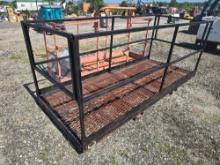 10FT. BLACK METAL WORK PLATFORM TELESCOPIC FORKLIFT ATTACHMENT