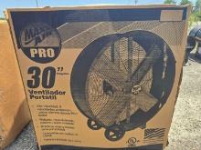 30" BARREL FAN NEW SUPPORT EQUIPMENT