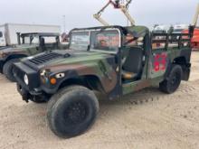2006 AM GENERAL M1152 HMMWV MILITARY TRUCK VN:238523 2 Door Soft Top w/ Truck Body, Sold with NJ