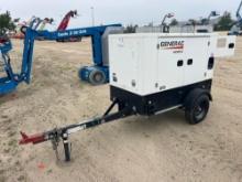 2021 GENERAC MDG25IF4 GENERATOR SN:3008412695 powered by diesel engine, equipped with 25KVA, trailer