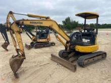 KOMATSU PC35MR-2 HYDRAULIC EXCAVATOR SN:7943 powered by Komatsu diesel engine, equipped with OROPS,