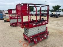 2018 MEC MICRO 19 SCISSOR LIFT SN:16900392 electric powered, equipped with 19ft. Platform height,