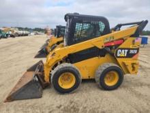 2017 CAT 262D SKID STEER SN:DTB06792 powered by Cat diesel engine, equipped with EROPS, air, heat,