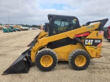 2017 CAT 262D SKID STEER SN:DTB05966 powered by Cat diesel engine, equipped with EROPS, air, heat,