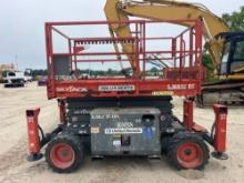 SKYJACK SJ6832RT SCISSOR LIFT SN:14180 4x4, powered by diesel engine, equipped with 32ft. Platform