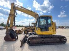 KOMATSU PC138USLC HYDRAULIC EXCAVATOR SN:40032 powered by Komatsu diesel engine, equipped with Cab,