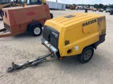 KAESER M55 AIR COMPRESSOR SN:90274 powered by diesel engine, trailer mounted. SOLD BILL OF SALE