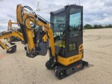 NEW AGT QK18RXS-C HYDRAULIC EXCAVATOR powered by RATO gas engine, 15HP, equipped with EROPS, A/C,
