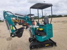 NEW AGT H15R HYDRAULIC EXCAVATOR powered by 420cc gas engine, equipped with OROPS, auxiliary