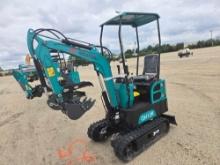 NEW AGT QH12R HYDRAULIC EXCAVATOR powered by 420cc gas engine, equipped with OROPS, auxiliary