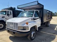 2003 GMC C4500 STAKE TRUCK VN:1GDE4E1163F513166 powered by Duramax diesel engine, equipped with