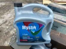 MYSTICK SYNTHETIC 2 CYCLE MOTOR OIL ( 4 GAL PER CASE ) NEW SUPPORT EQUIPMENT