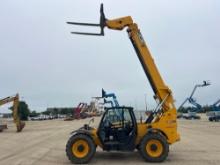 JCB 507-42 TELESCOPIC FORKLIFT SN:2406273 4x4, powered by diesel engine, equipped with OROPS,