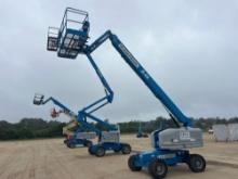2015 GENIE S-45 BOOM LIFT SN:S4515-21712 4x4, powered by diesel engine, equipped with 45ft. Platform
