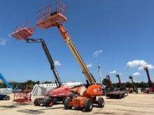 JLG 600S BOOM LIFT SN:67297 4x4, powered by diesel engine, equipped with 60ft. Platform height,
