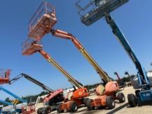 JLG 600SJ BOOM LIFT SN:36541 4x4, powered by diesel engine, equipped with 60ft. Platform height,